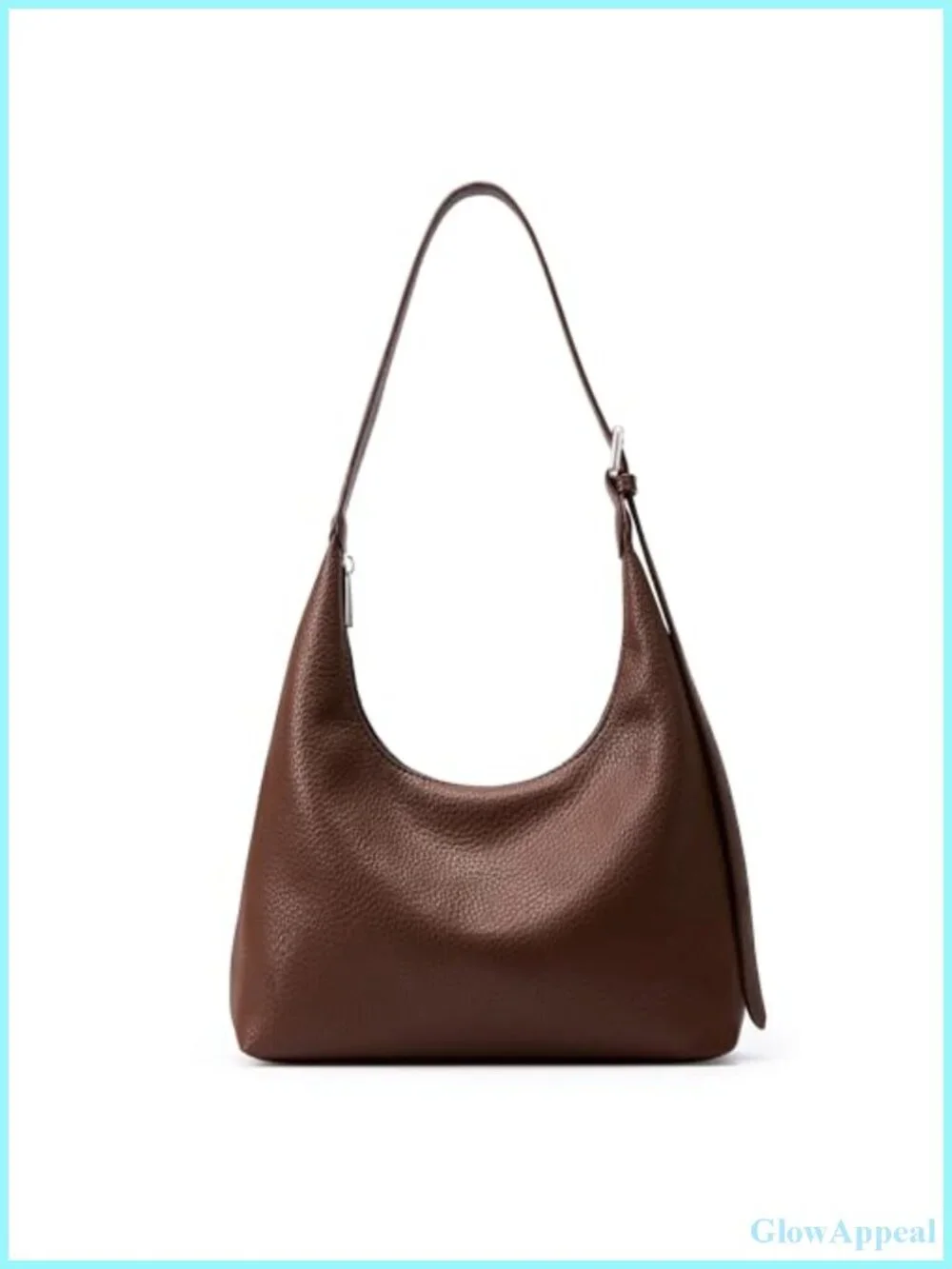 Crescent Hobo Tote Bag Vegan Leather Adjustable Strap Work Crossbody